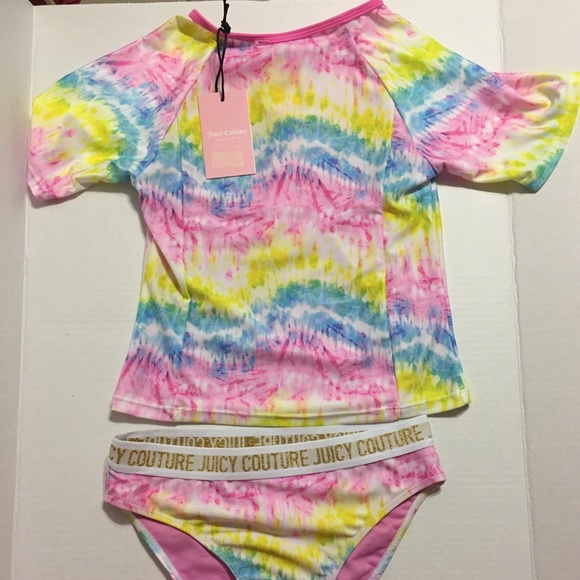 Juicy Couture Other - Juicy Couture rash guard 2 piece swimsuit